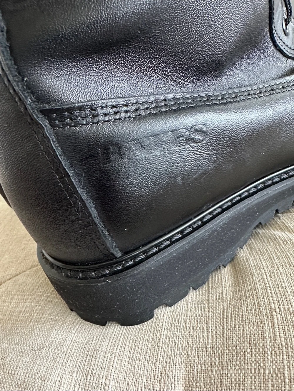 Bates Black Leather Tactical Combat Boots